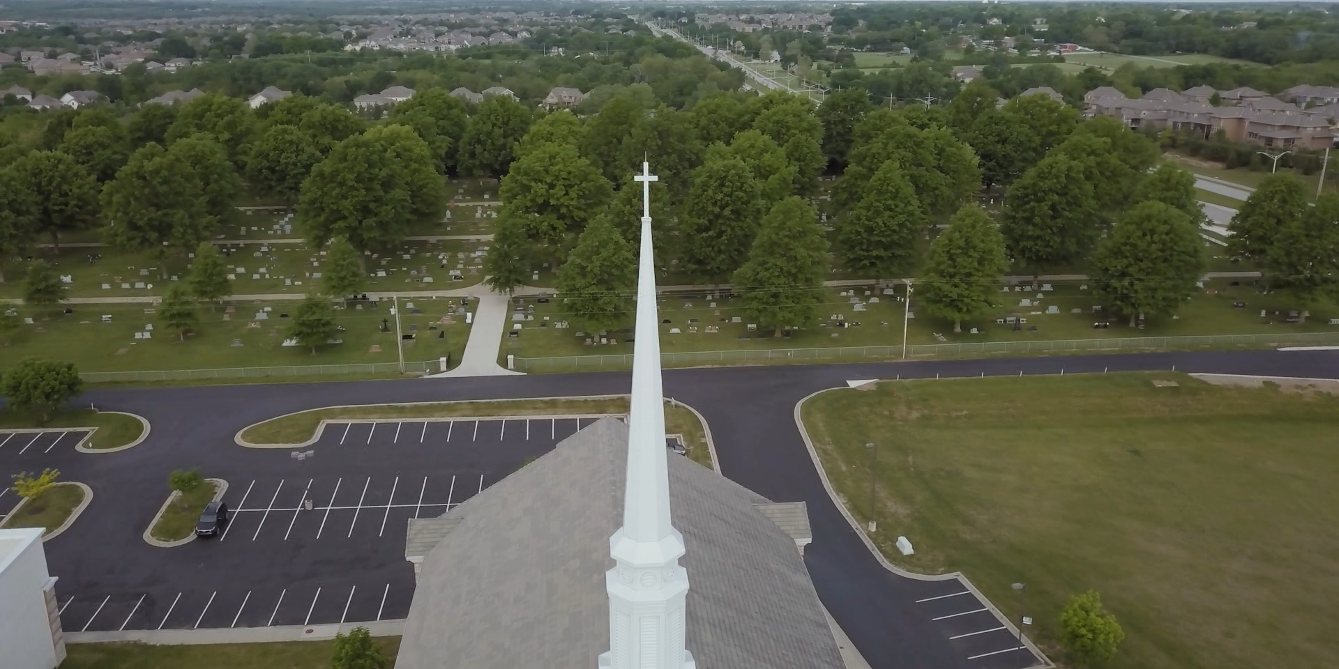 Steeple and Cemetery 12